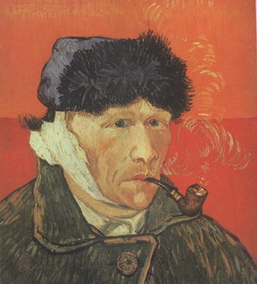 Vincent Van Gogh Self-Portrait with Bandaged Ear and Pipe (nn04) oil painting image